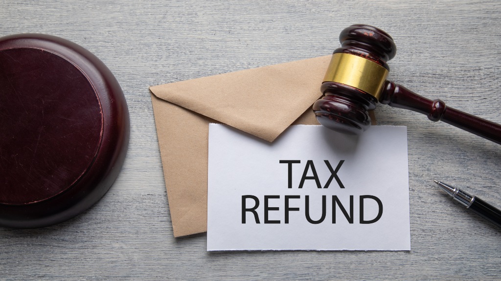 Concept of Tax Refund. Business. Finance
